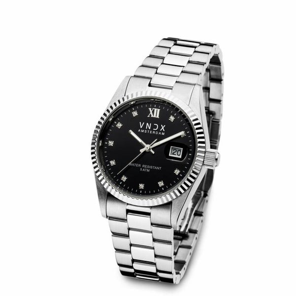 Horloge Dare Devil XL Zilver Zwart VNDX