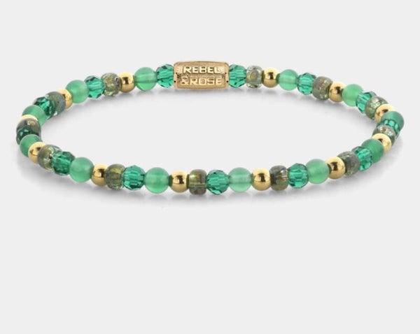 Rebel & Rose Green Morning Glam Rocks   4 mm RR40166-G