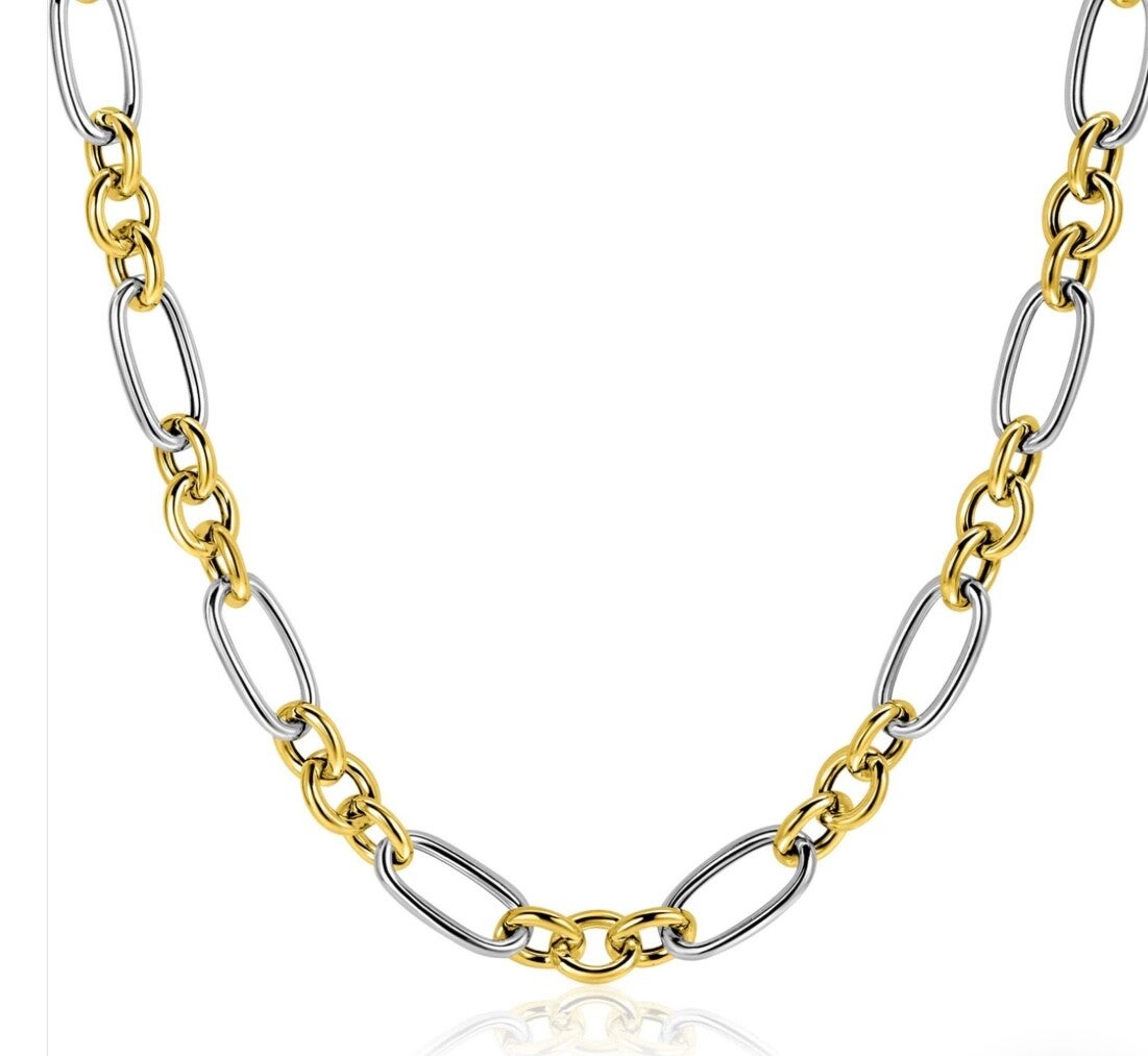 Zinzi zilveren ketting 45 cm Biocolor verguld Zic2667G