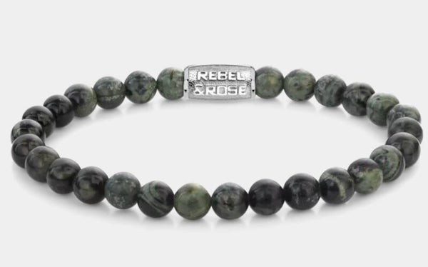 Rebel & Rose Green Rocks 6 mm RR-60139-S
