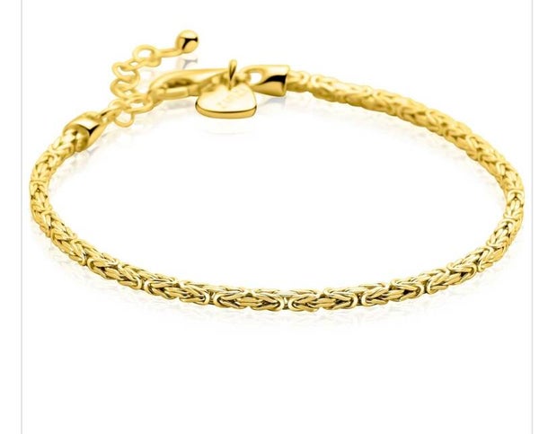 ZINZI zilveren armband goudkl zia2846G