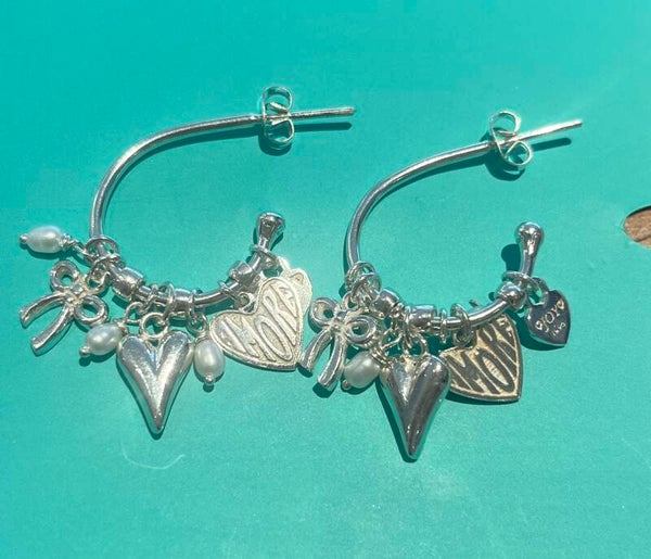 Oorbellen  Steffi Amar Mini zilver Joy Jewellery Bali
