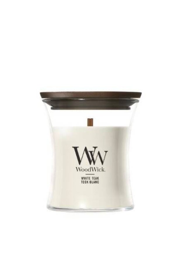 Woodwick white teak  Mini Candle