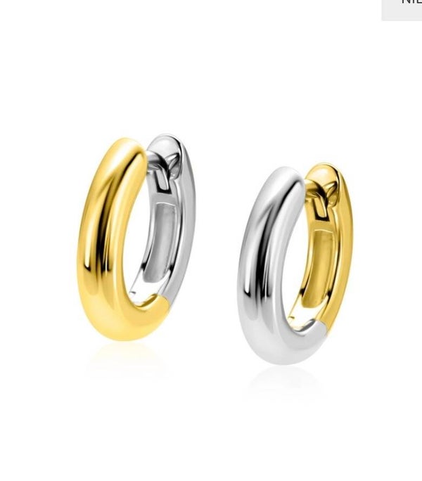 Zinzi oorringen 14K multi  verguld 15-3 mm   ZIO2836