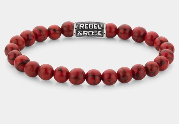 Rebel & Rose 8 mm Red delight Vintage RR-80099-V
