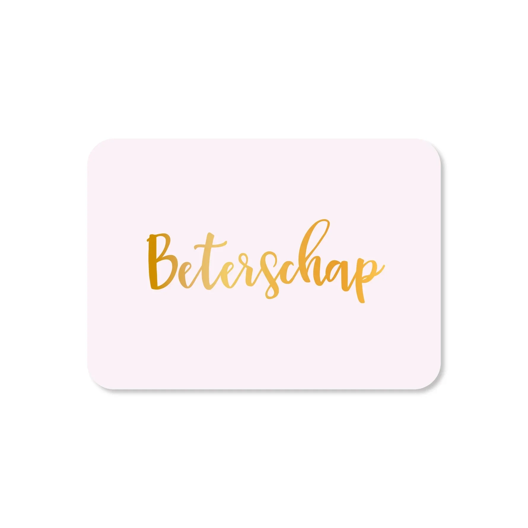 Minikaart Beterschap (met goudfolie)
