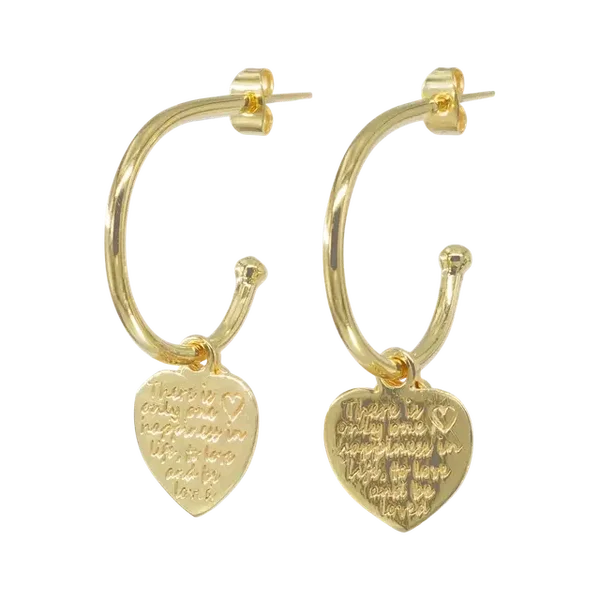 Oorbellen Pipa Happiness  gold Joy Jewellery Bali