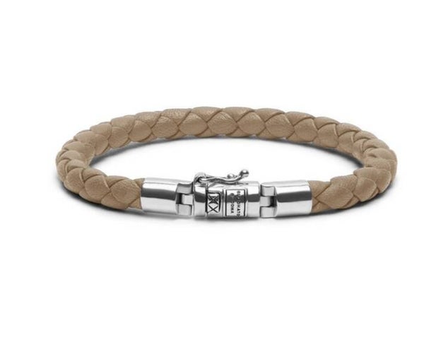 Armband Ben Leer xs Round,Sand J545SA Buddha to Buddha