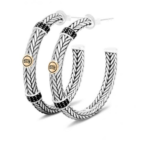 Oorbellen Ellen Limited Hoop 843 One Silver Gold 14 kt  Buddha to Buddha