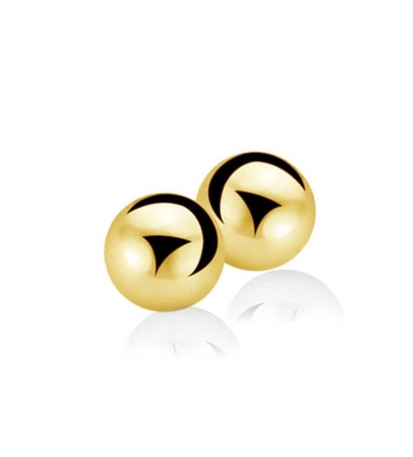 Zinzi zilveren oorstekers glad bol 6mm ZIO808G