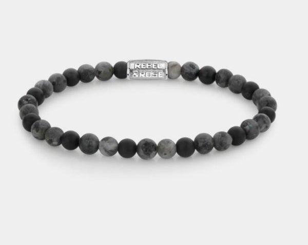 Rebel & Rose Grey Rocks  6 mm,  RR-60084-S