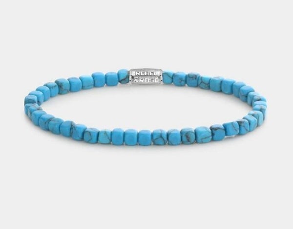 Rebel & Rose Roll The Dice Turquoise 4 mm , RR-40094-S