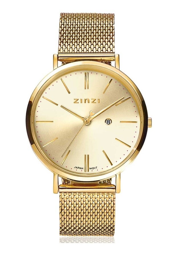 ZINZI Retro horloge Goud mesh ZIW410M