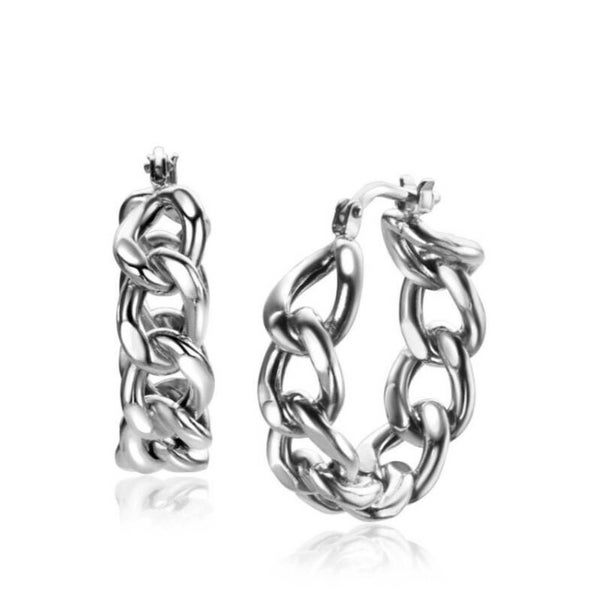 Zinzi zilveren Creolen Gourmet ZIO2335