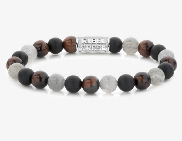 Rebel & Rose Black Moon 8 mm , RR-80070-S