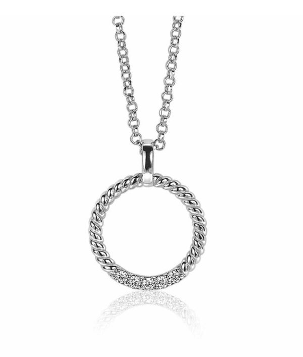 ZINZI Hanger Witte zirconia ZIH 2128