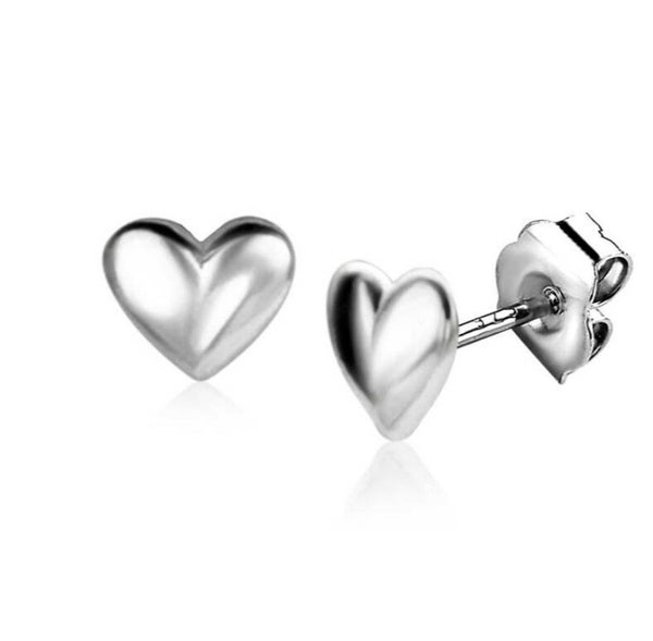 ZINZI zilveren oorknoppen bol  hart zio2365