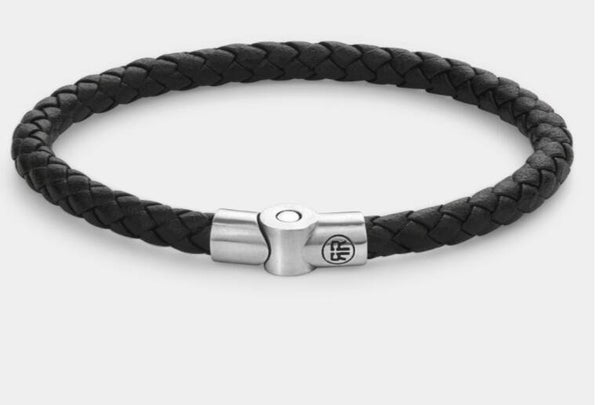 Rebel & Rose Full metal single round black  , RR-M0040