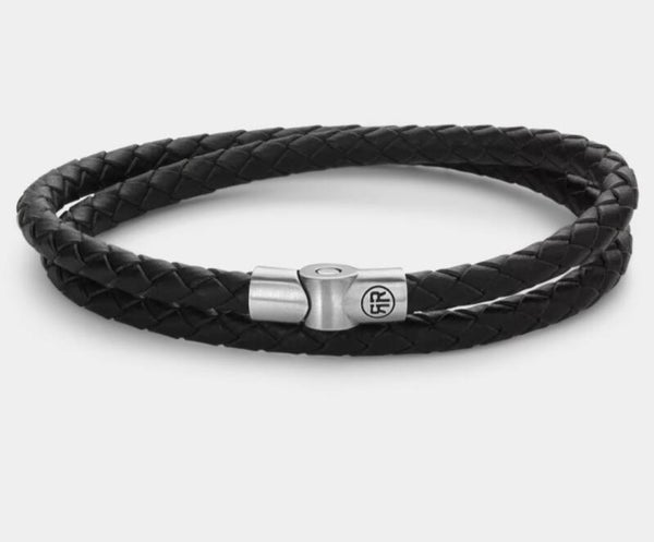 Rebel & Rose Full metal Double round black  , RR-M0038-S