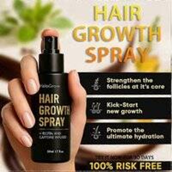 HALOGROW - Haargroeispray - groei serum - With Biotin - Caffeine - Castor Oil - Aminexi