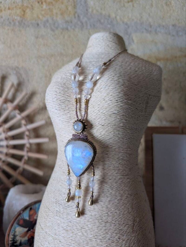 Talisman macramé - Péristérite