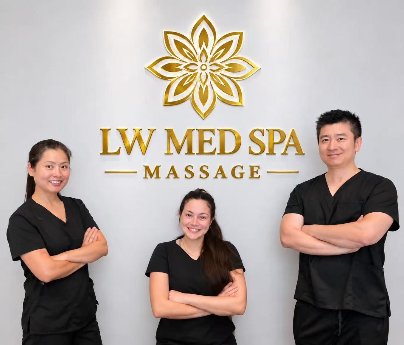 LW Med Spa Massage team of licensed massage therapists in St. Cloud, FL, specializing in therapeutic massage, lymphatic drainage, post-op recovery massage, pain relief, stretching, and personalized wellness care.