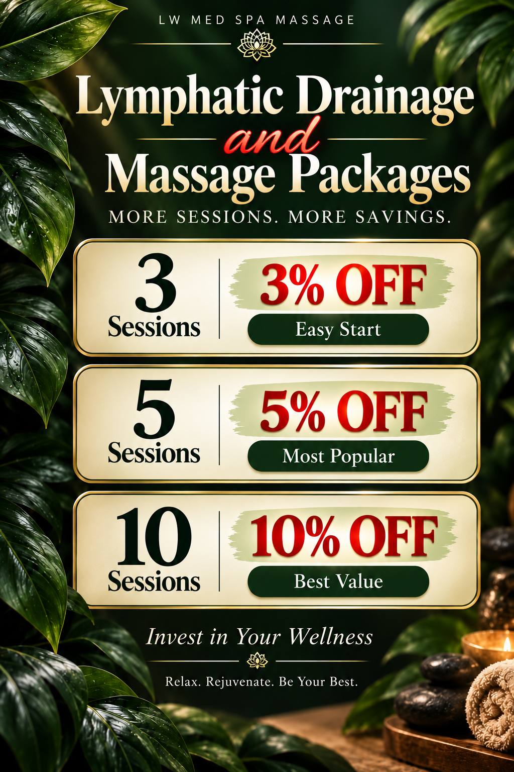 Lymphatic Drainage Massage, Post Surgery Massage, Medical Massage & Recovery Care serving St. Cloud, Orlando, Kissimmee & Lake Nona, Florida.