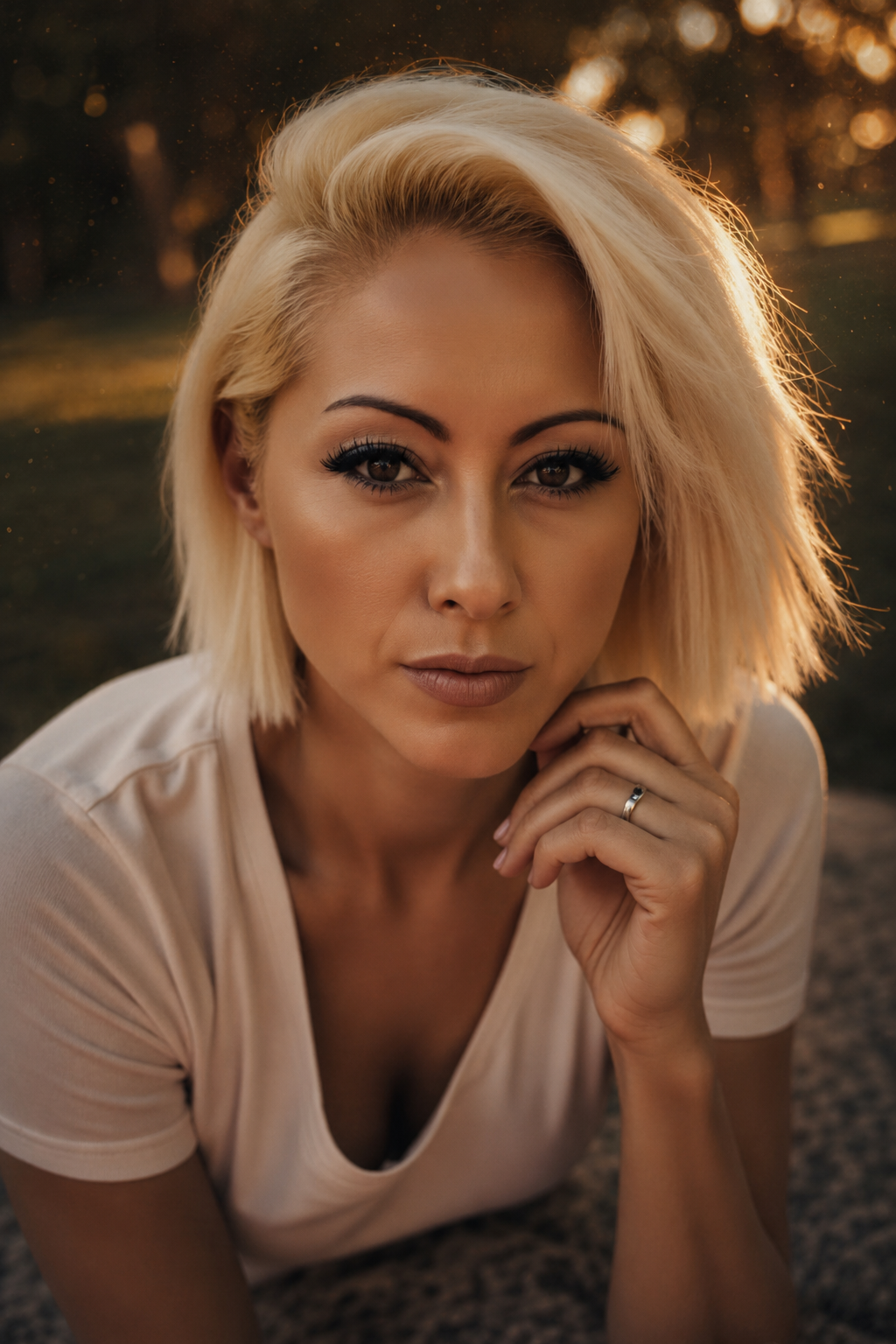 Portrait of the Hoofphysics founder in warm golden light, offering a personal glimpse behind the scenes of her work and vision.