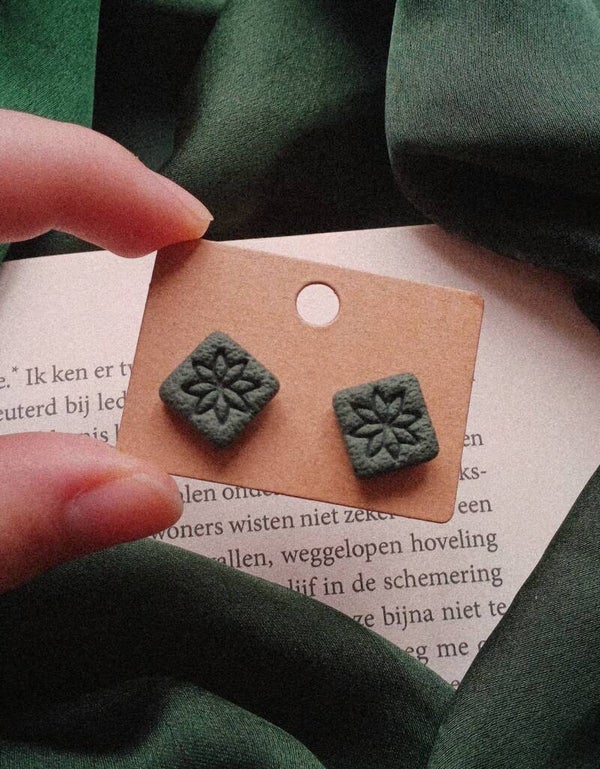 Stud groene vierkantjes