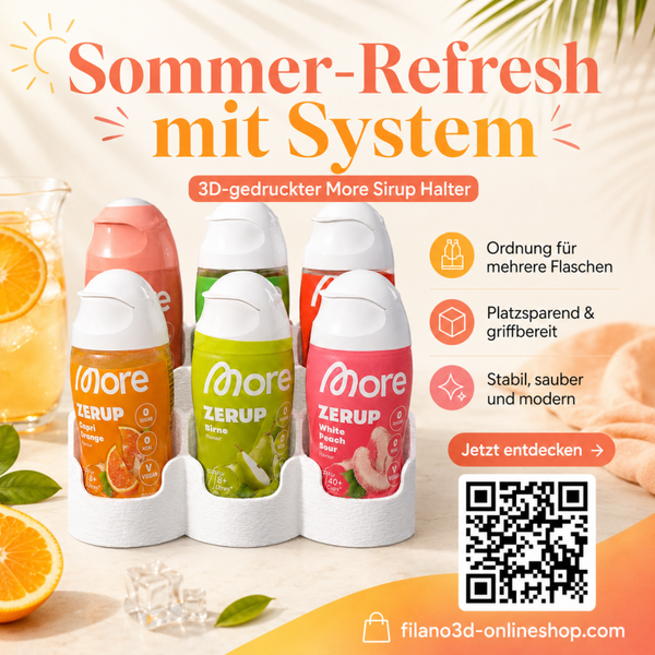 More Zerup Sirup Halter Organizer für bis zu 6 Flaschen