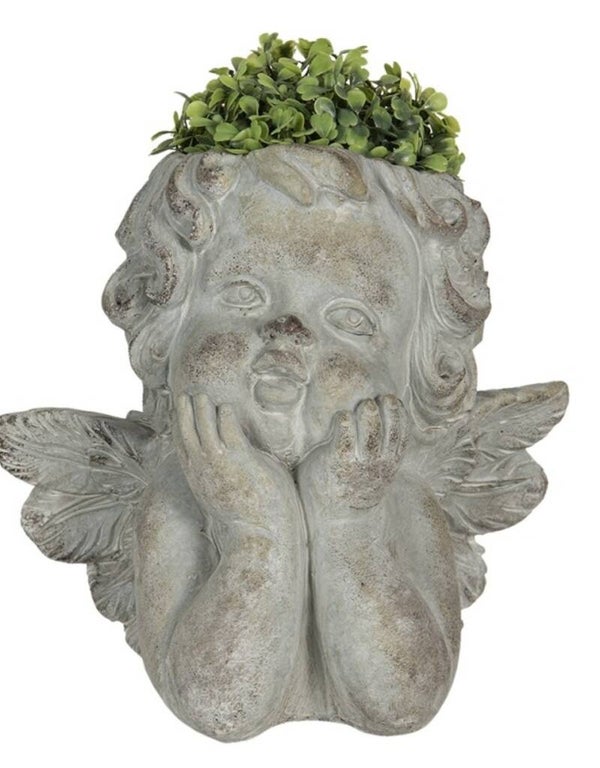 Bloempot engel H 20 cm