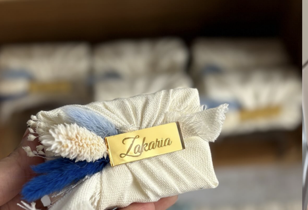 Gepersonaliseerde acryl/spiegel label