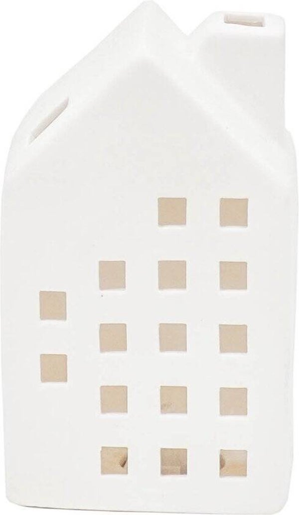 HV huis met LED 10 | 8,5 x 6,5 x 14 cm.
