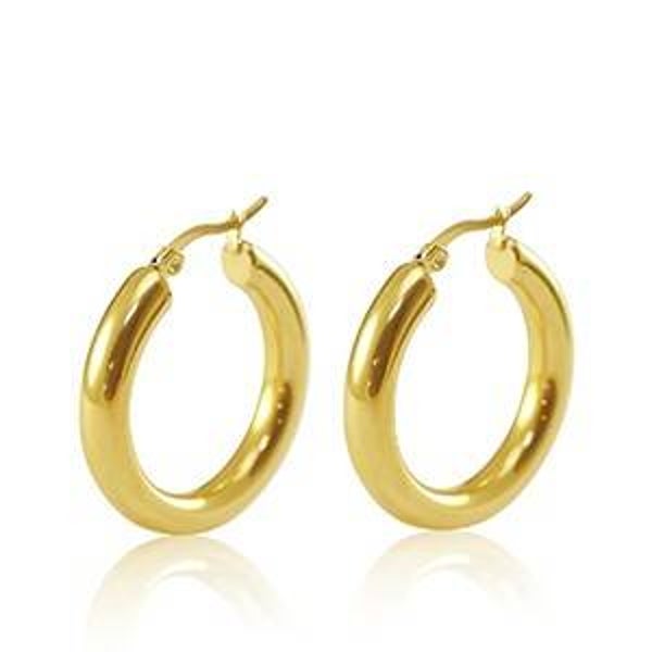 Oorringen / creolen goud 22 mm