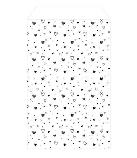 Cadeau zakje Hartjes | 5 stuks