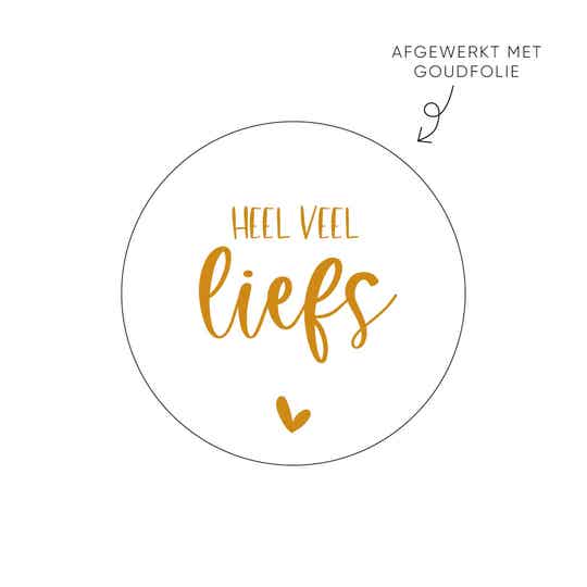 Stickers heel veel liefs