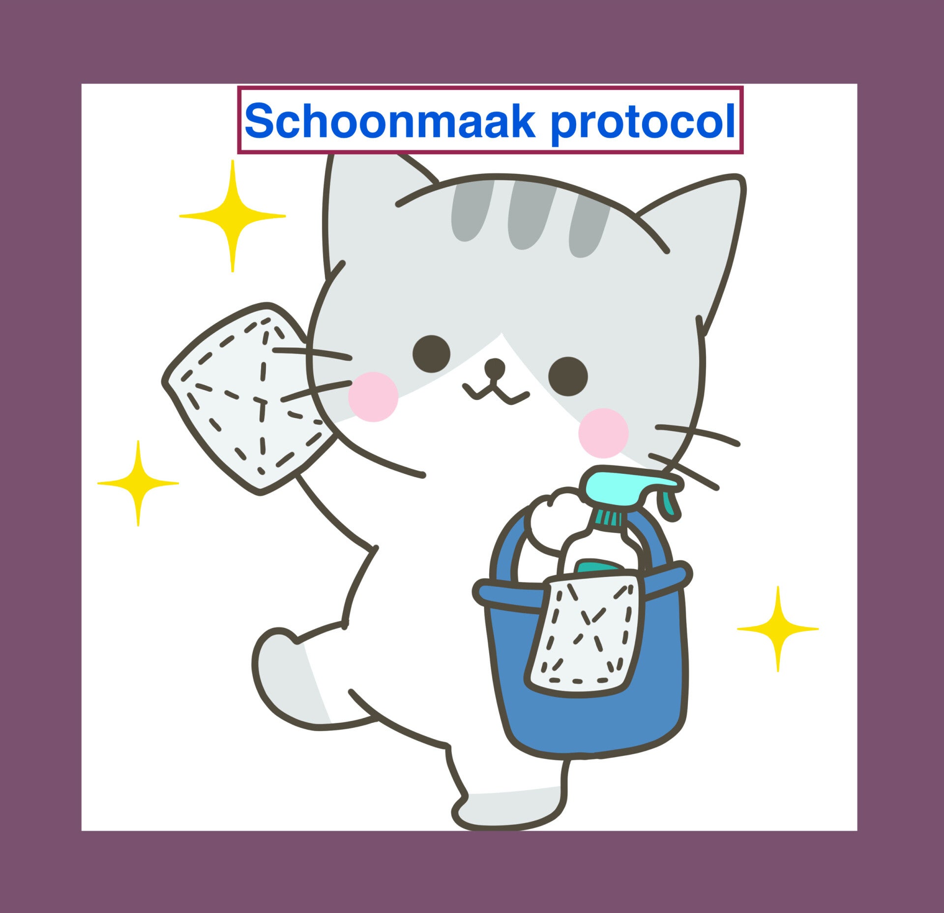 Schoonmaak protocol in de salon