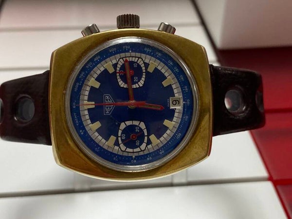 Montre vintage heuer chrono trés rare model