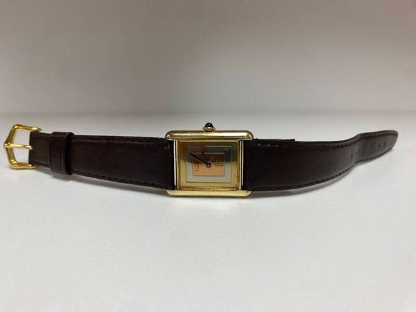 Must de Cartier Tank « Trinity Dial » / « 3-Gold Dial » (Grand Modèle / LM)