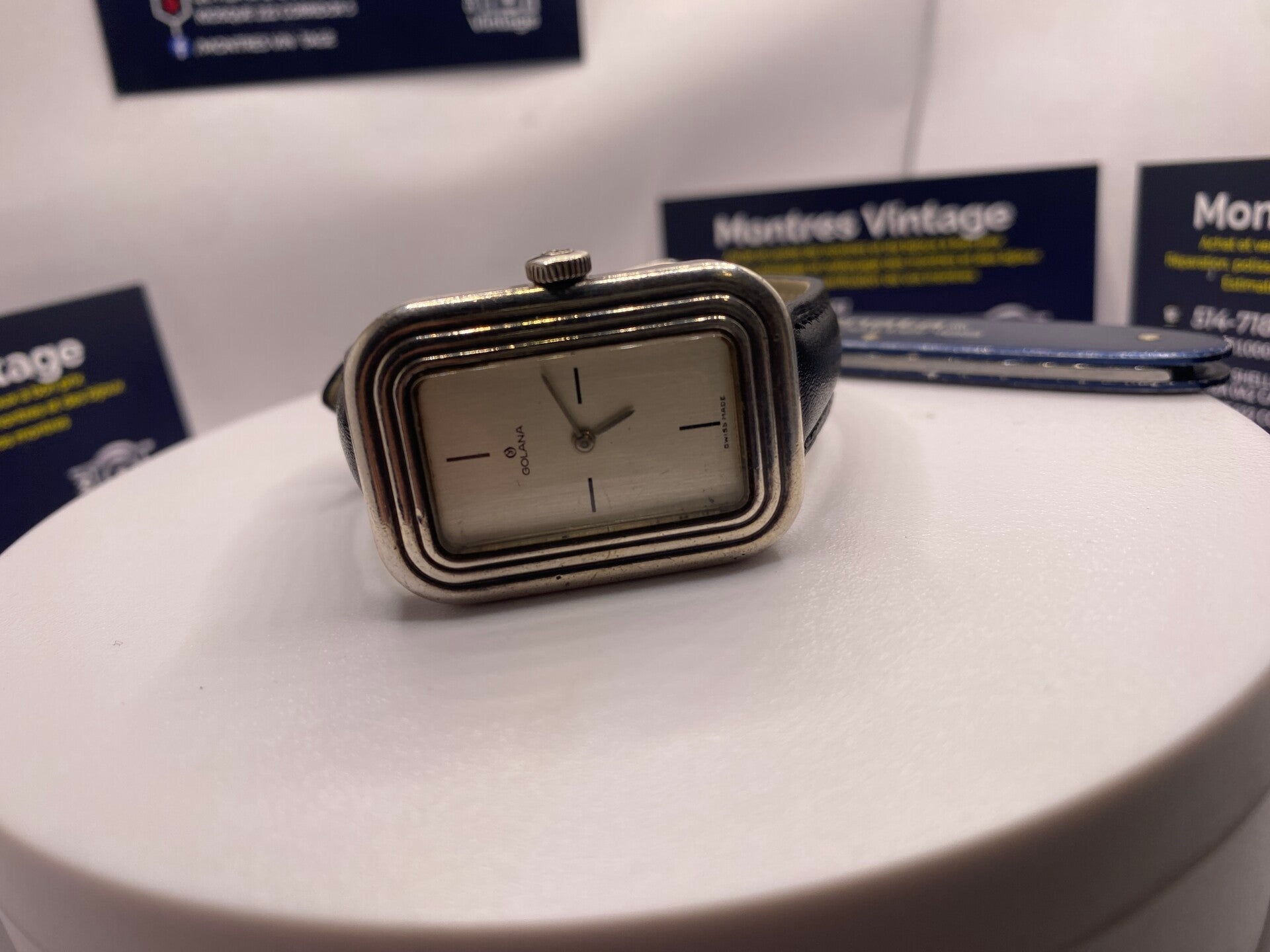 Montre Vintage GOLANA – Argent 925 – Mécanique Manuelle – Style Art Déco – Très Élégante