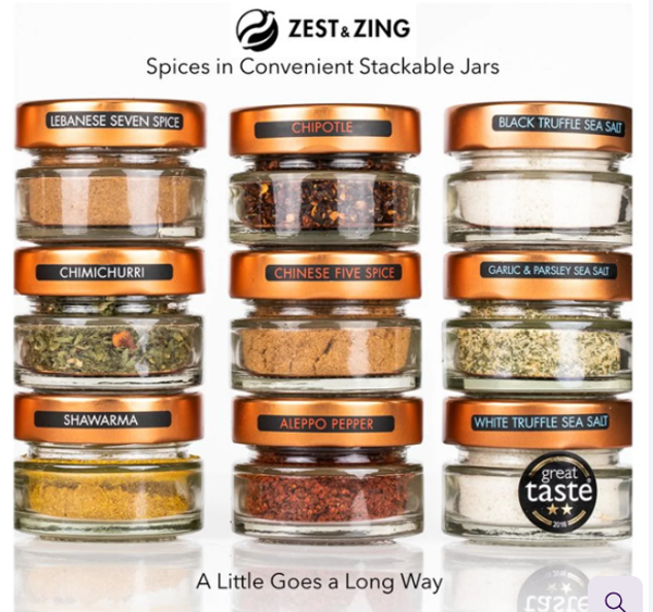 Zest and Zing range of spices