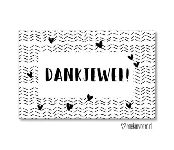 Mini-kaart Dankjewel