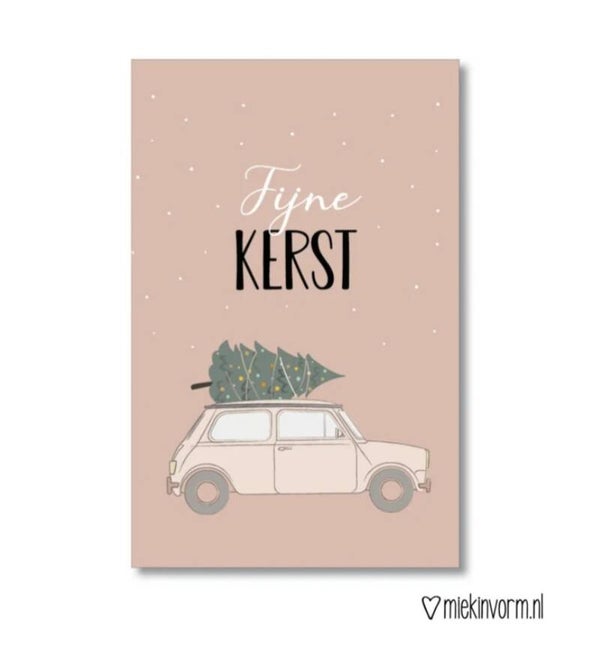 Mini-kaart Fijne Kerst