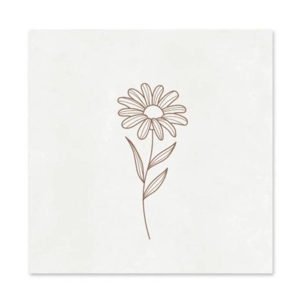 Minikaart-Bloem Naturel