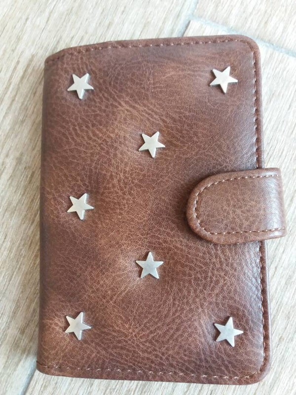 Leren Paspoort hoesje bruin