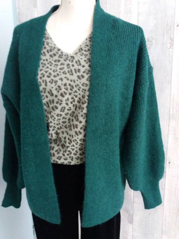 Vest met pofmouw groen