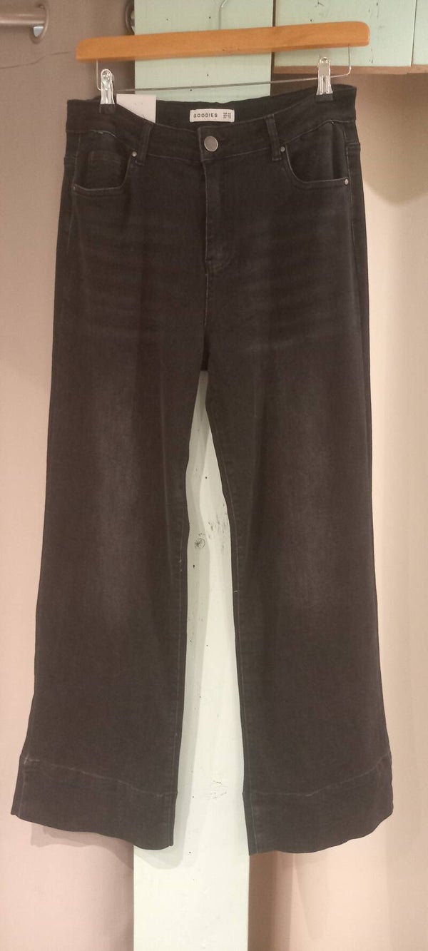 Zwarte Jeans Wideleg
