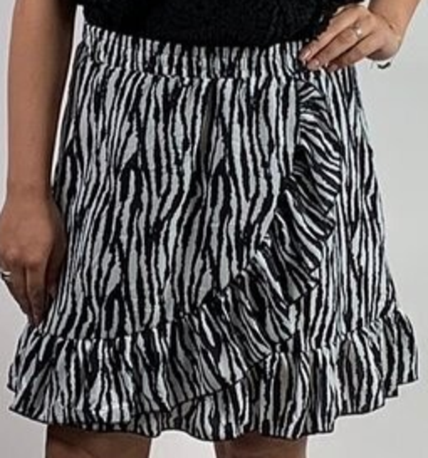 Overslag rokje zebraprint