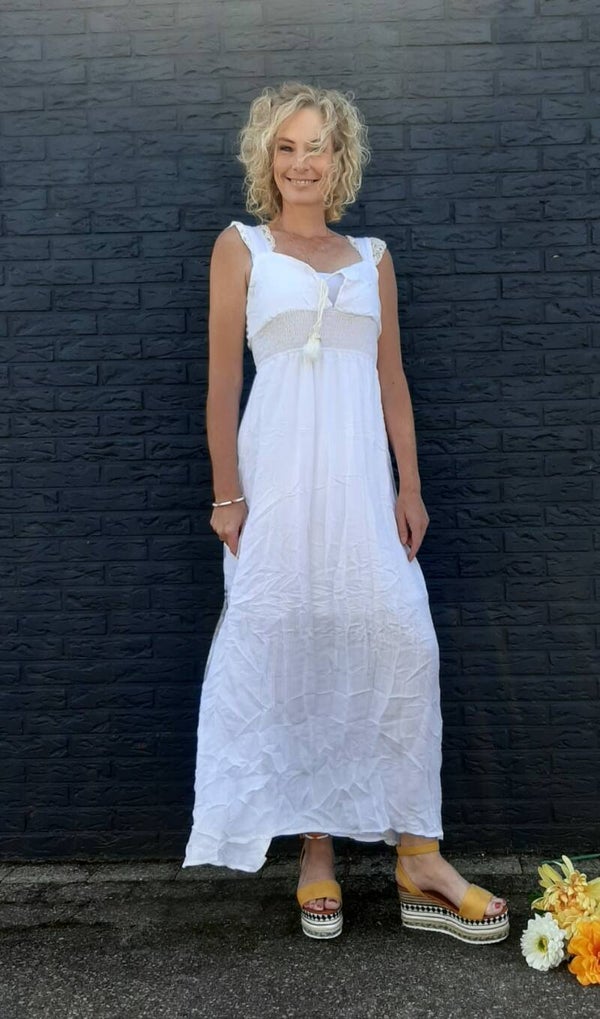 Summerdress linnen Wit 