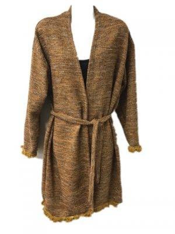 Vest fringe oker